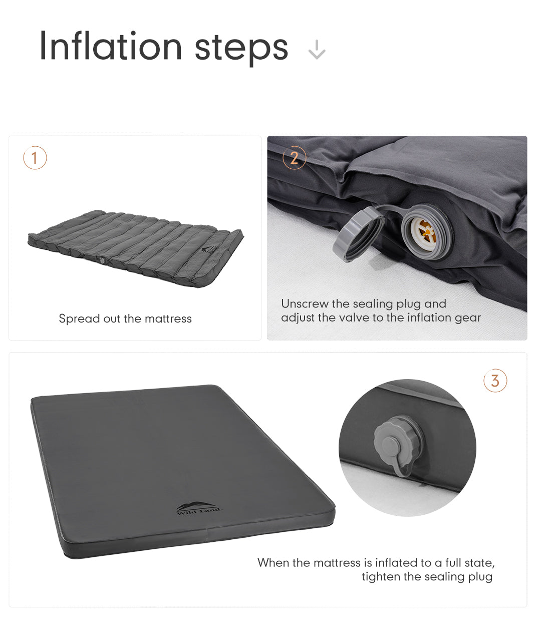 π Wild Land Self-Inflating Air Mattress β Comfort Anywhere You Go! ποΈπ€