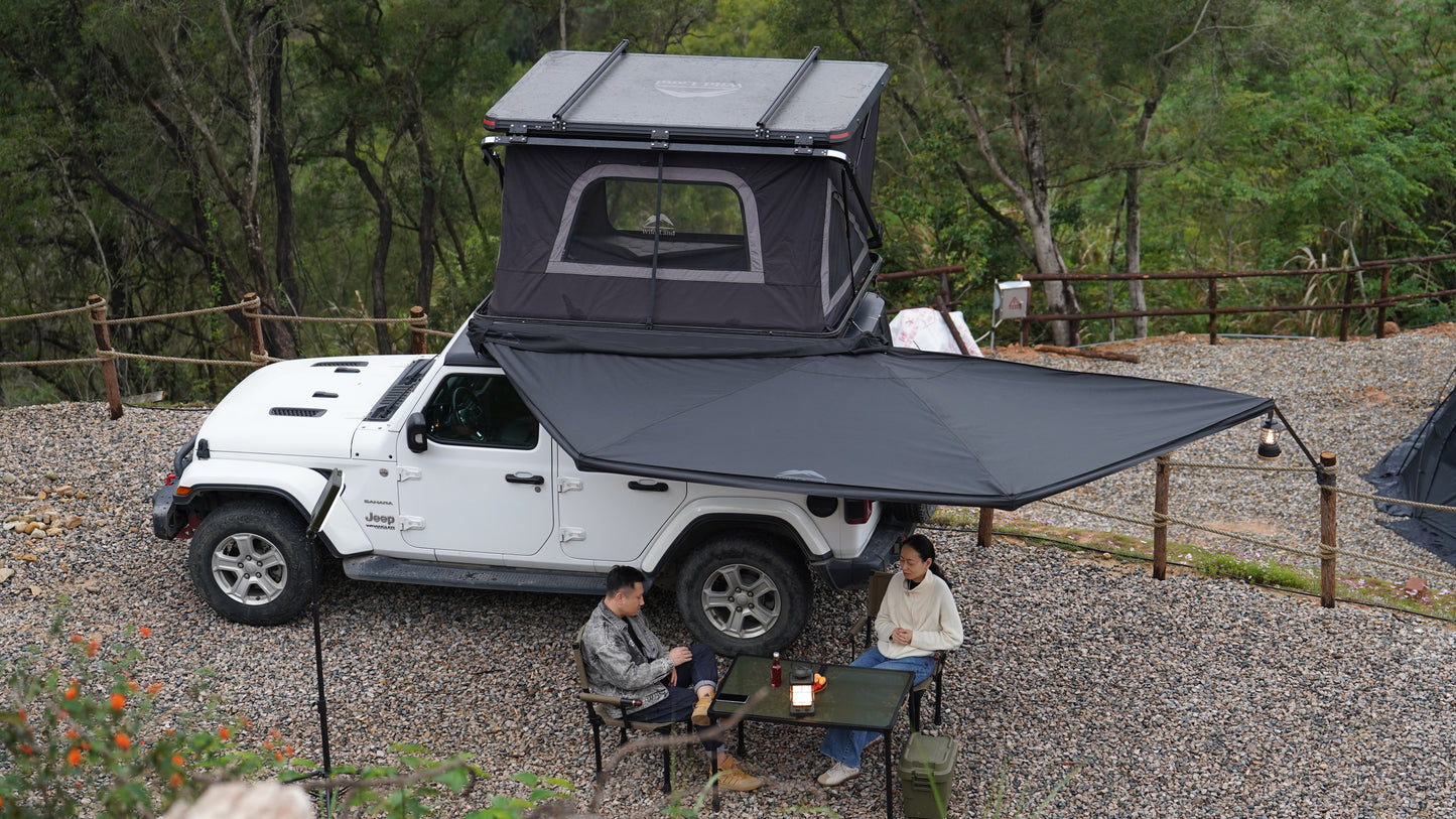 🚙 Wild land 180 awning waterproof - Effortless Setup PU3000mm, UPF50+🏕️